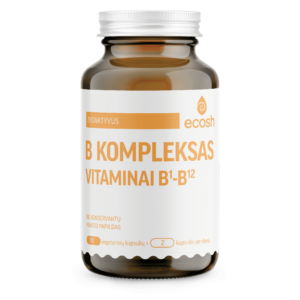 Bioaktyvus B vitaminų kompleksas, 60 kapsulių