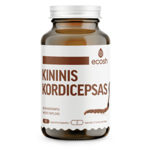 Kininis kordicepsas, 500mg, 90 kapsulių