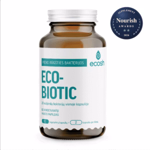 ECOSH Ecobiotic pieno rūgšties bakterijos, 90 kapsulių