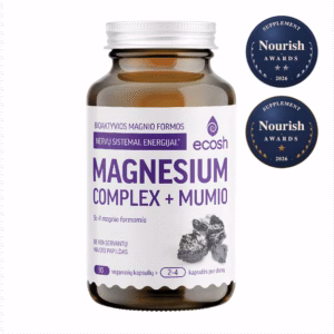 ECOSH Magnesium complex + Mumio, 90 kapsulių
