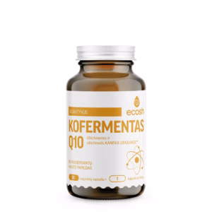 ECOSH Kofermentas Q10, ubichinonas ir ubichinolis Kaneka Ubiquinol™, 30 kapsulių