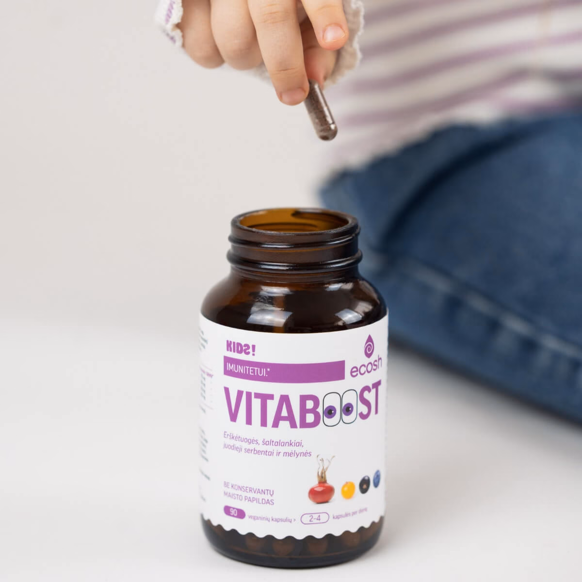 ECOSH Kids Vitaboost, maisto papildas vaikams