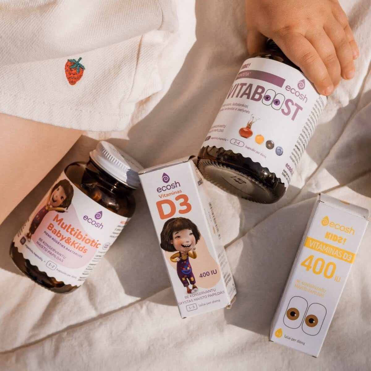 ECOSH KAKĖ MAKĖ Vitaminas D3, maisto papildas vaikams