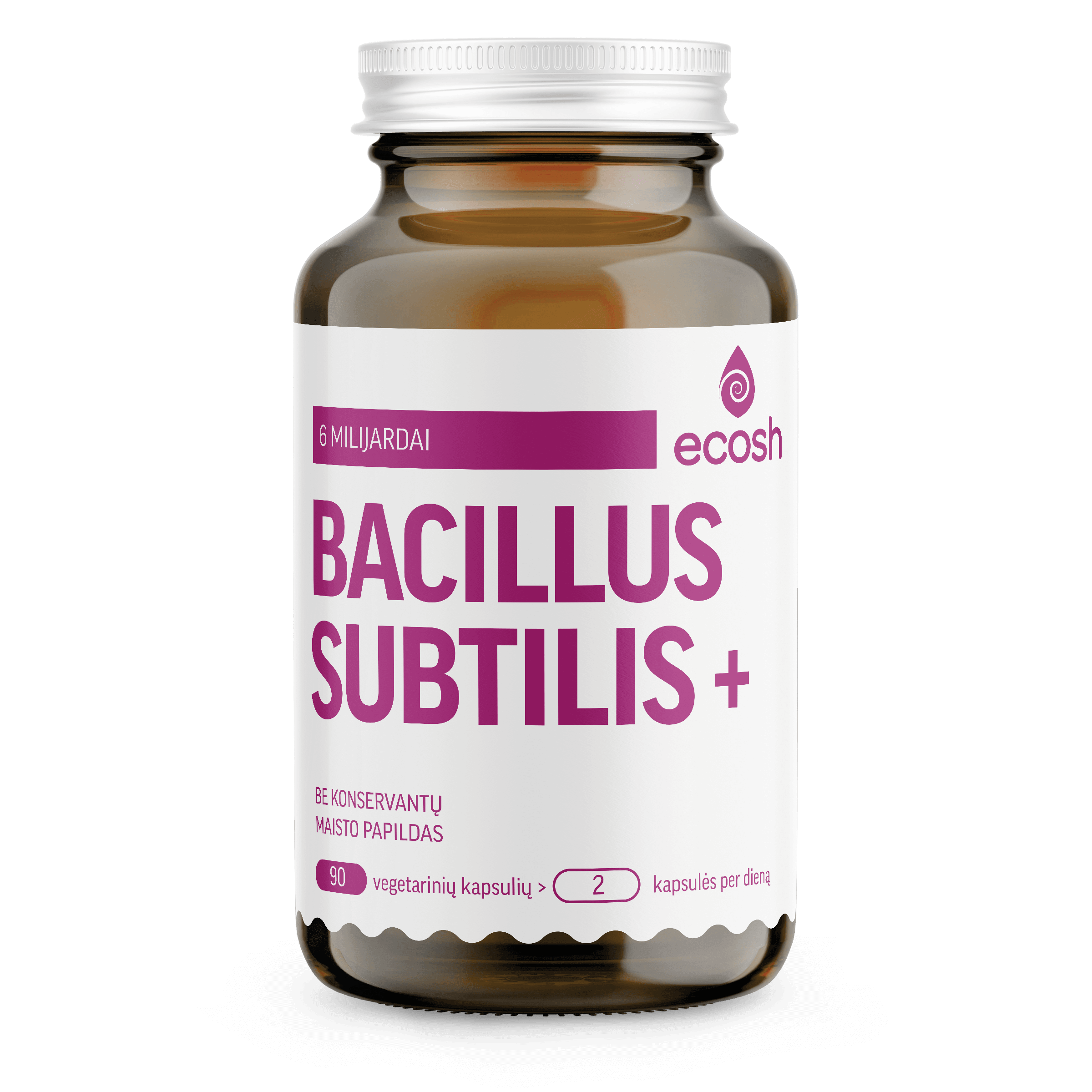 Bacillus Subtilis Plius, 90 kapsulių