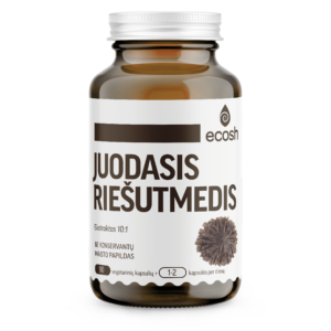 Juodasis riešutmedis, 500mg, 90 kapsulių