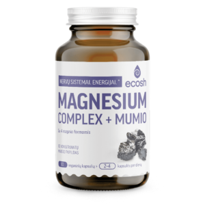 ECOSH Magnesium complex + Mumio, 90 kapsulių