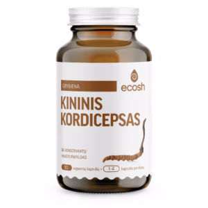 ECOSH Kininis kordicepsas, 500 mg, 90 kapsulių