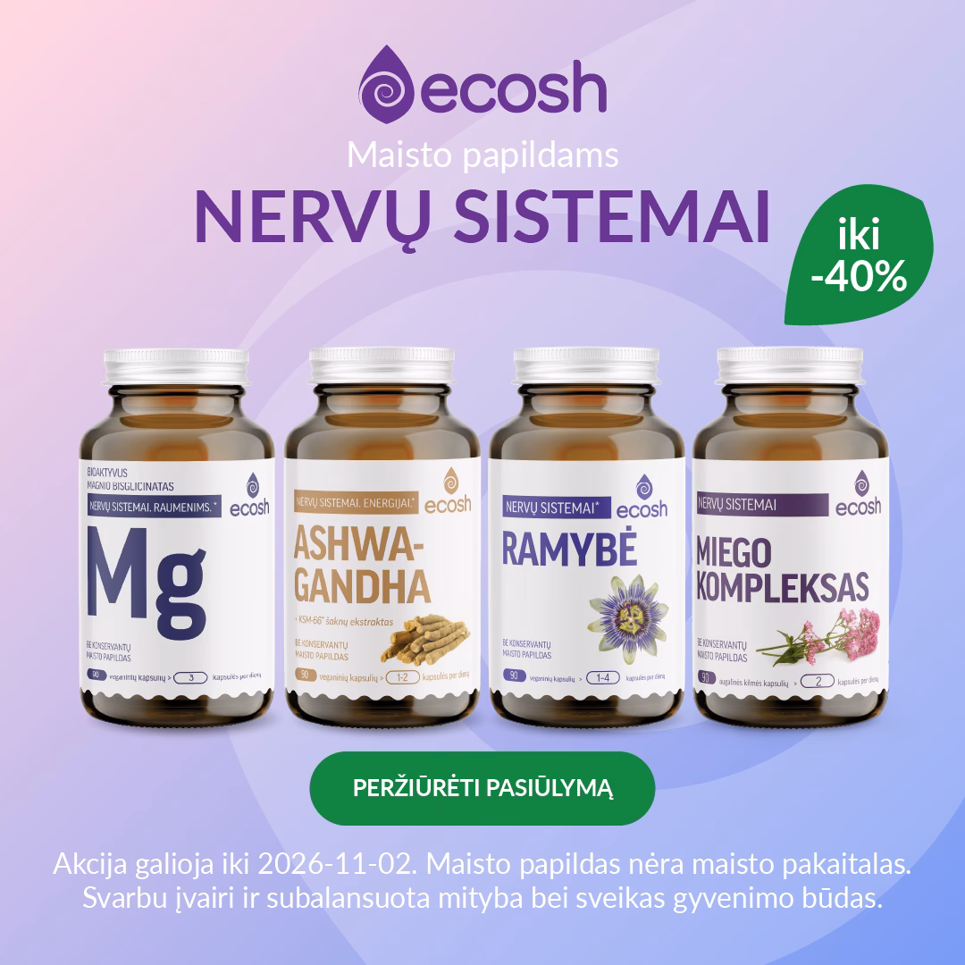 nervų sistema. maisto papildai
