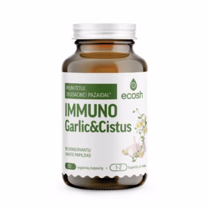 ECOSH Immuno Garlic&Cistus, 60 kapsulių