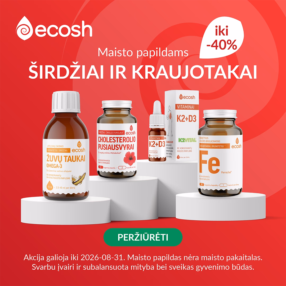 ECOSH Vizualas - Širdžiai ir kraujotakai iki -40%