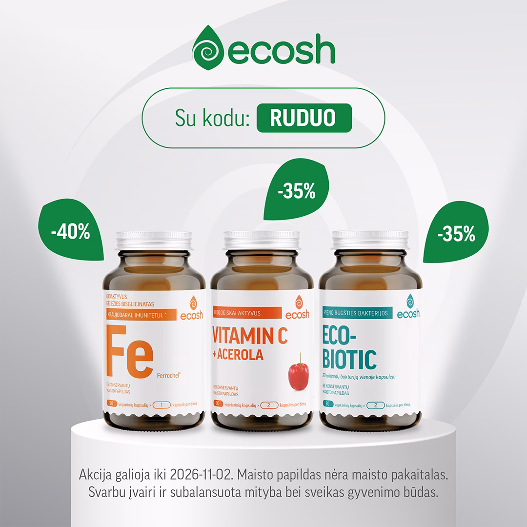 ecosh maisto papildai su nuolaida
