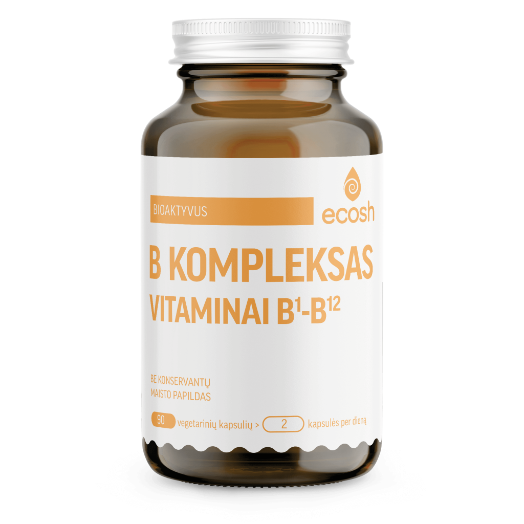 Bioaktyvus B vitaminų kompleksas, 90 kapsulių