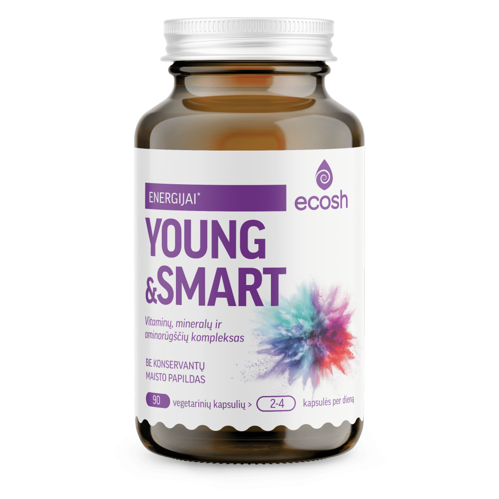 Young&Smart, 90 kapsulių – maisto papildas paaugliams