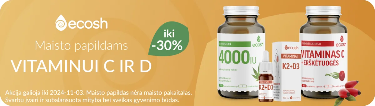 iki 35% nuolaida vitaminui C+D