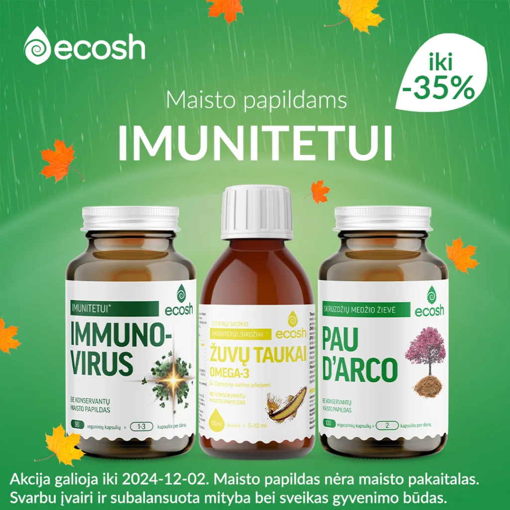 Maisto papildai imunitetui -35%